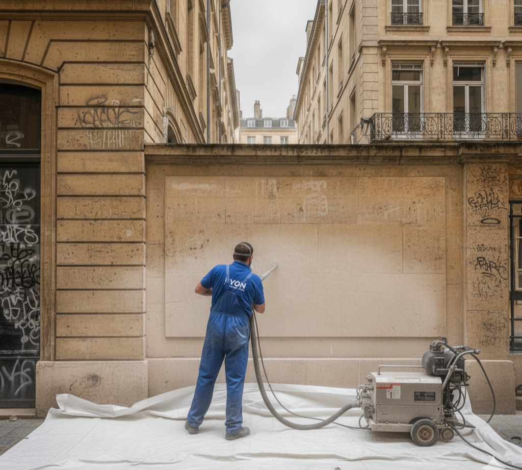 Après - Façade Monumentale - Centre Lyon