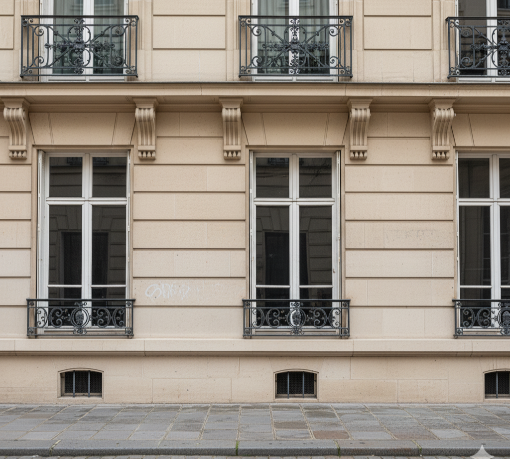 Après nettoyage tag graffiti Lyon - Façade propre restaurée par hydrogommage professionnel