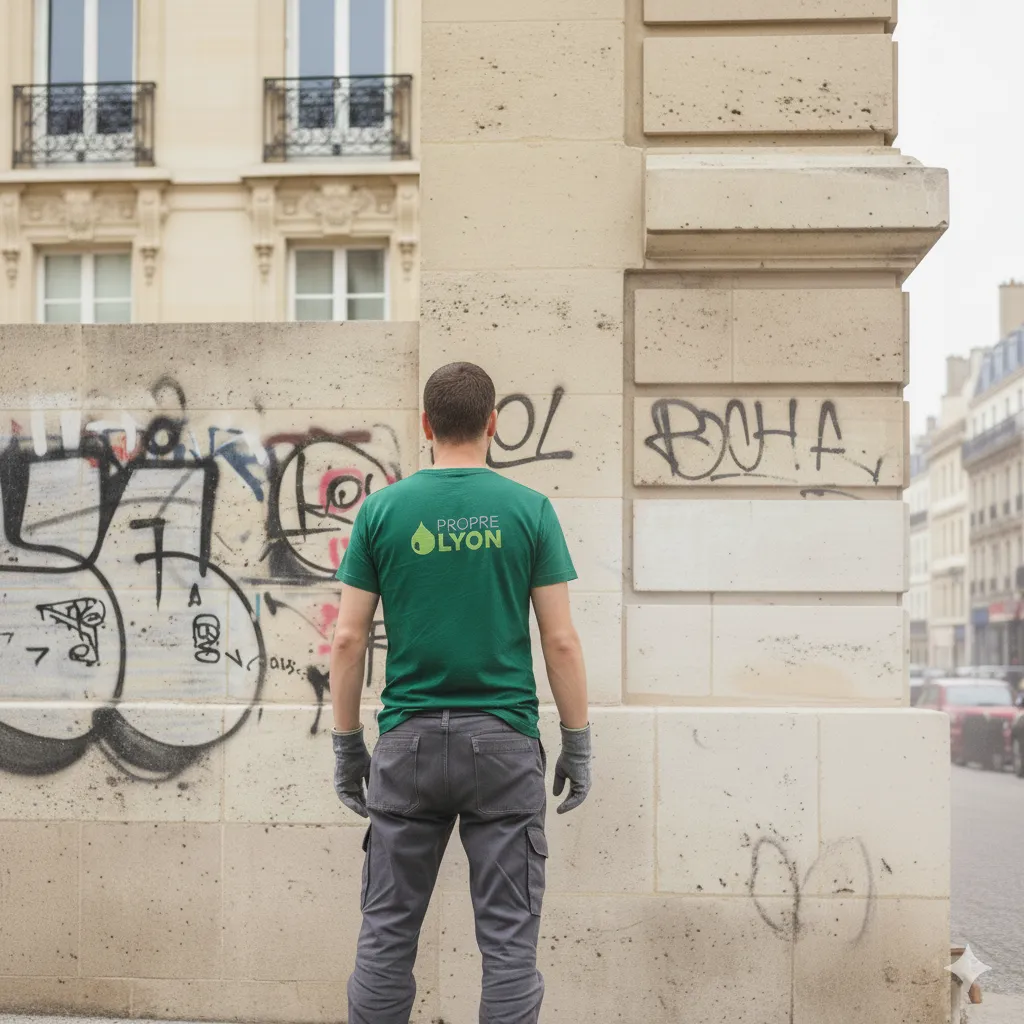 Comment enlever un tag sur un rideau métallique à Lyon ?