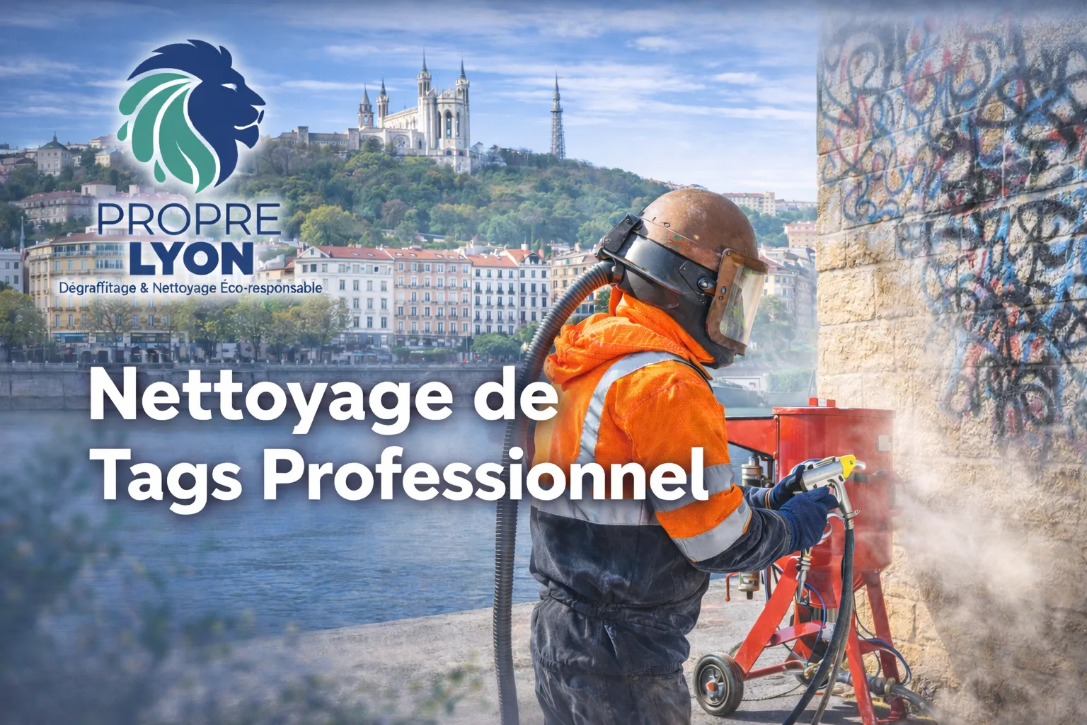 Nettoyage de tags et graffitis à Lyon par un professionnel — PropreLyon dégraffitage